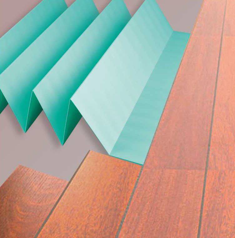 Подложка-гармошка "Солид" 3мм (5,25 м2) зеленая