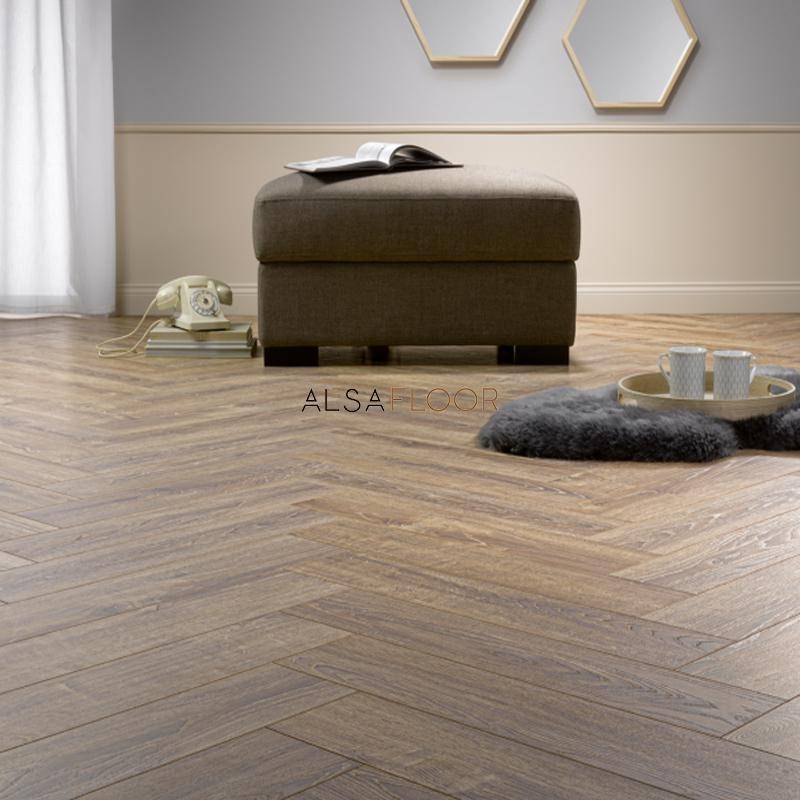 Ламинат "Alsafloor" Herringbone Дуб Балеарский (640*143*12 мм) — купить в Йошкар-Оле