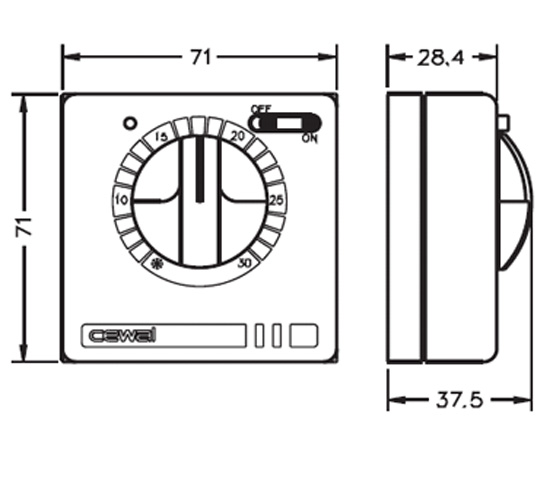 Терморегулятор Cewal RQ30 — купить в Йошкар-Оле
