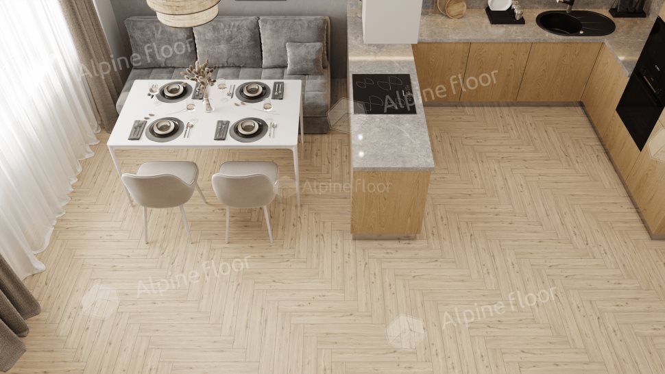 Ламинат "Alpine Floor" Herringbone 12 PRO Дуб Лион (606*101*12 мм) — купить в Йошкар-Оле