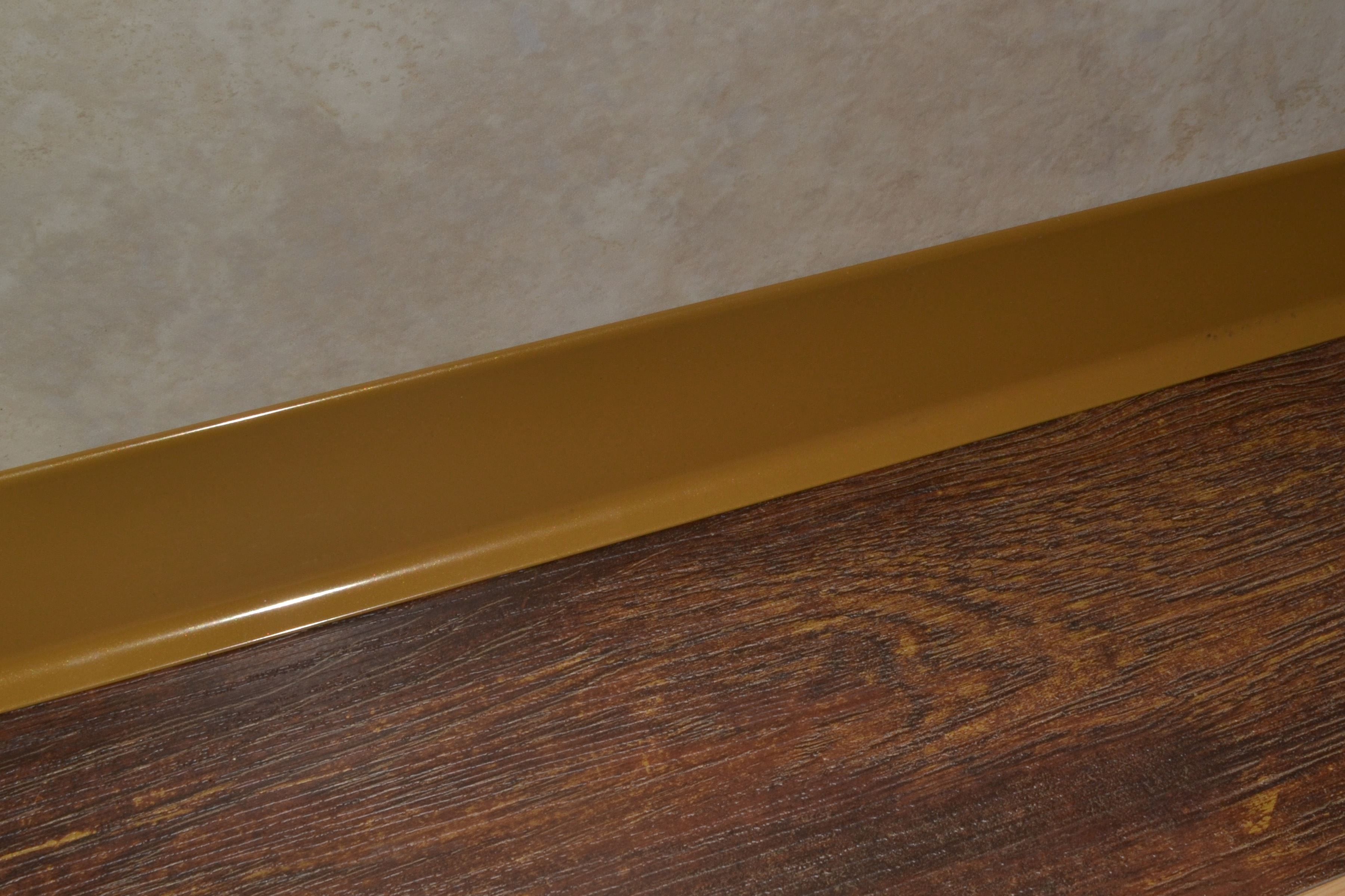 Плинтус алюминиевый L-образный золотой (2500*11*60 мм) — купить в Йошкар-Оле